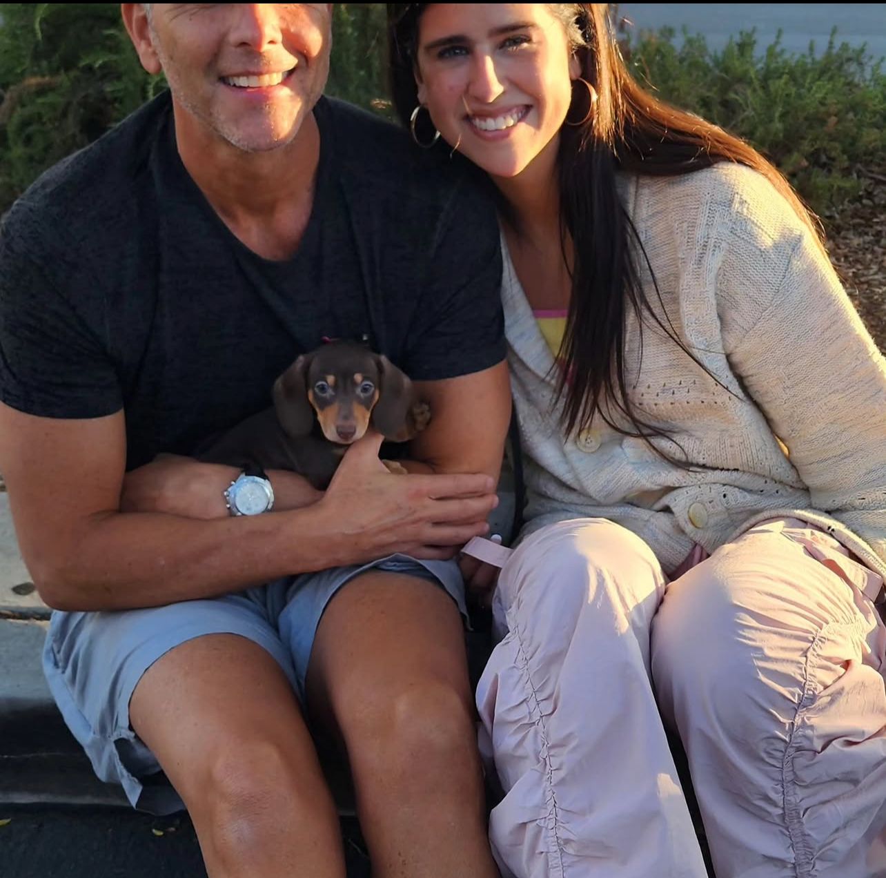 The Martinez Family with their River Stone Doxies Dachshund